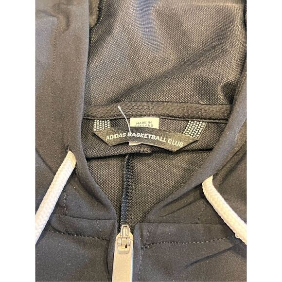 ADIDAS Louisville Cardinals NCAA Basketball Zip up Jacket woman’s Medium Black - Picture 3 of 4